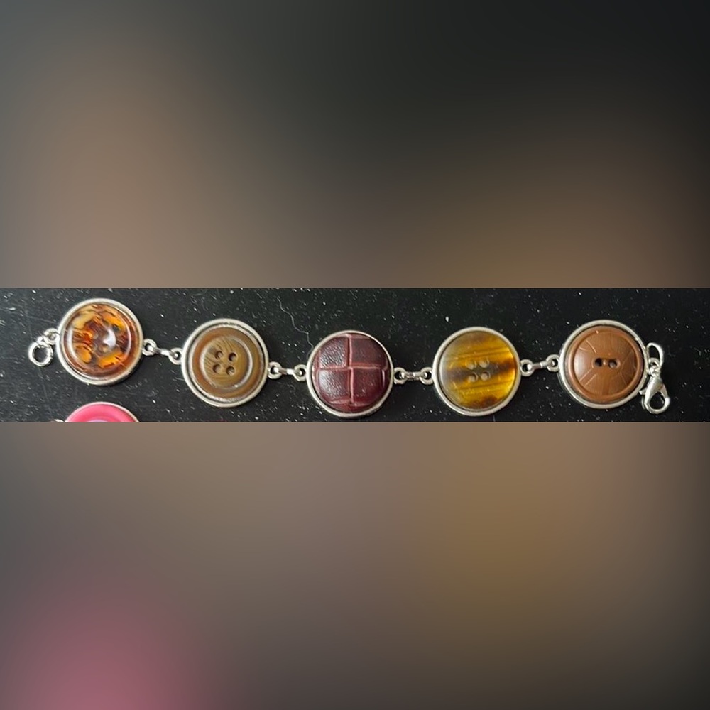 Earthy Button Bracelet